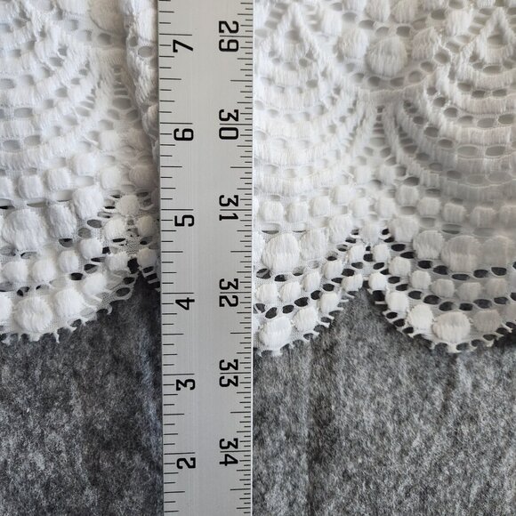 Lilly Pulitzer Parigi Skort Romper Resort White Scalloped Lace Mini Dress M NWT - Picture 12 of 12